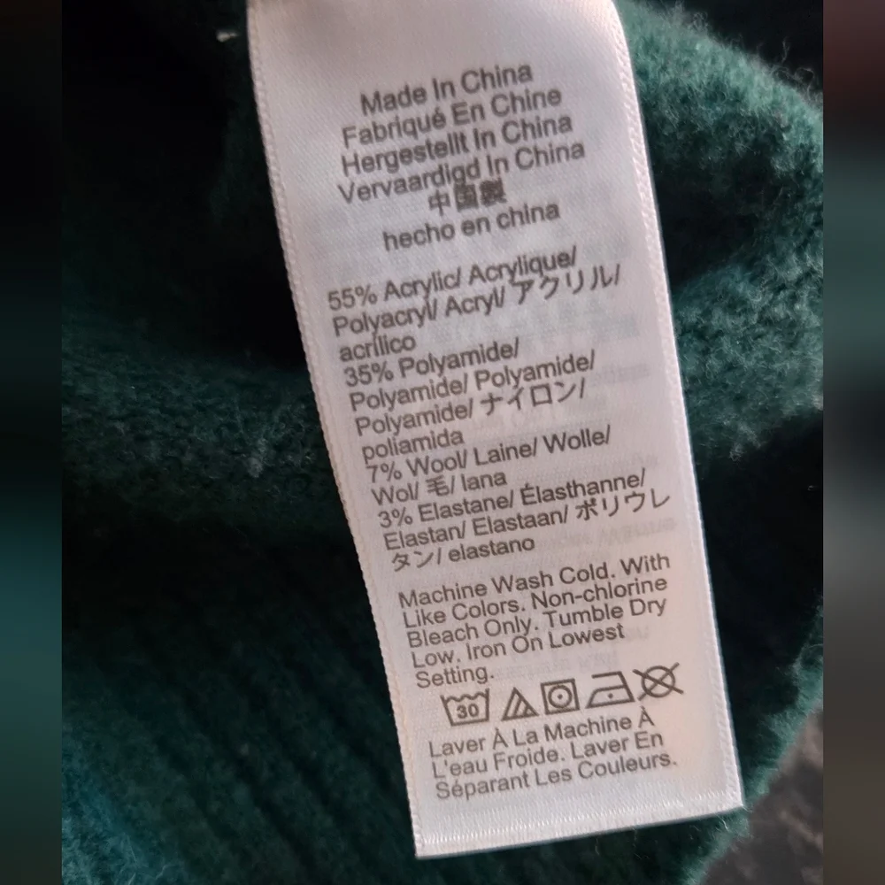 J Crew EXSTRA SOFT  Women's Green Cardigan Sweater Size S #0011